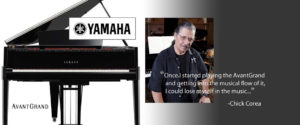 Yamaha AvantGrand pianos endorsed by Chick Corea